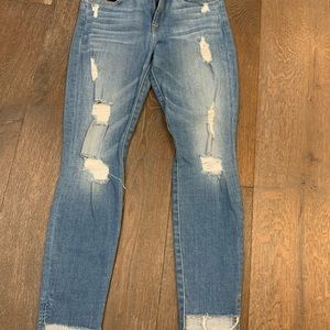 Ripped denim jeans
